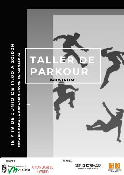 Cartel del taller de parkour