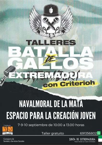 Cartel del Taller de batallas de gallo