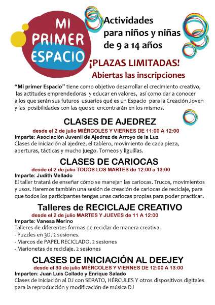 Listado de actividades MPE 2014